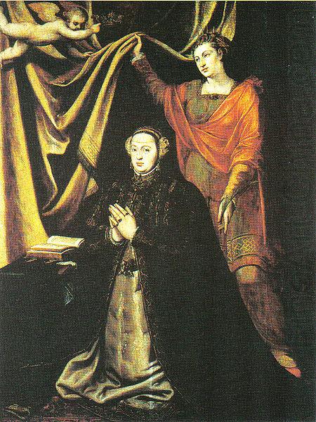 Catherine of Habsberg and St. Catherine of Alexandria, unknow artist